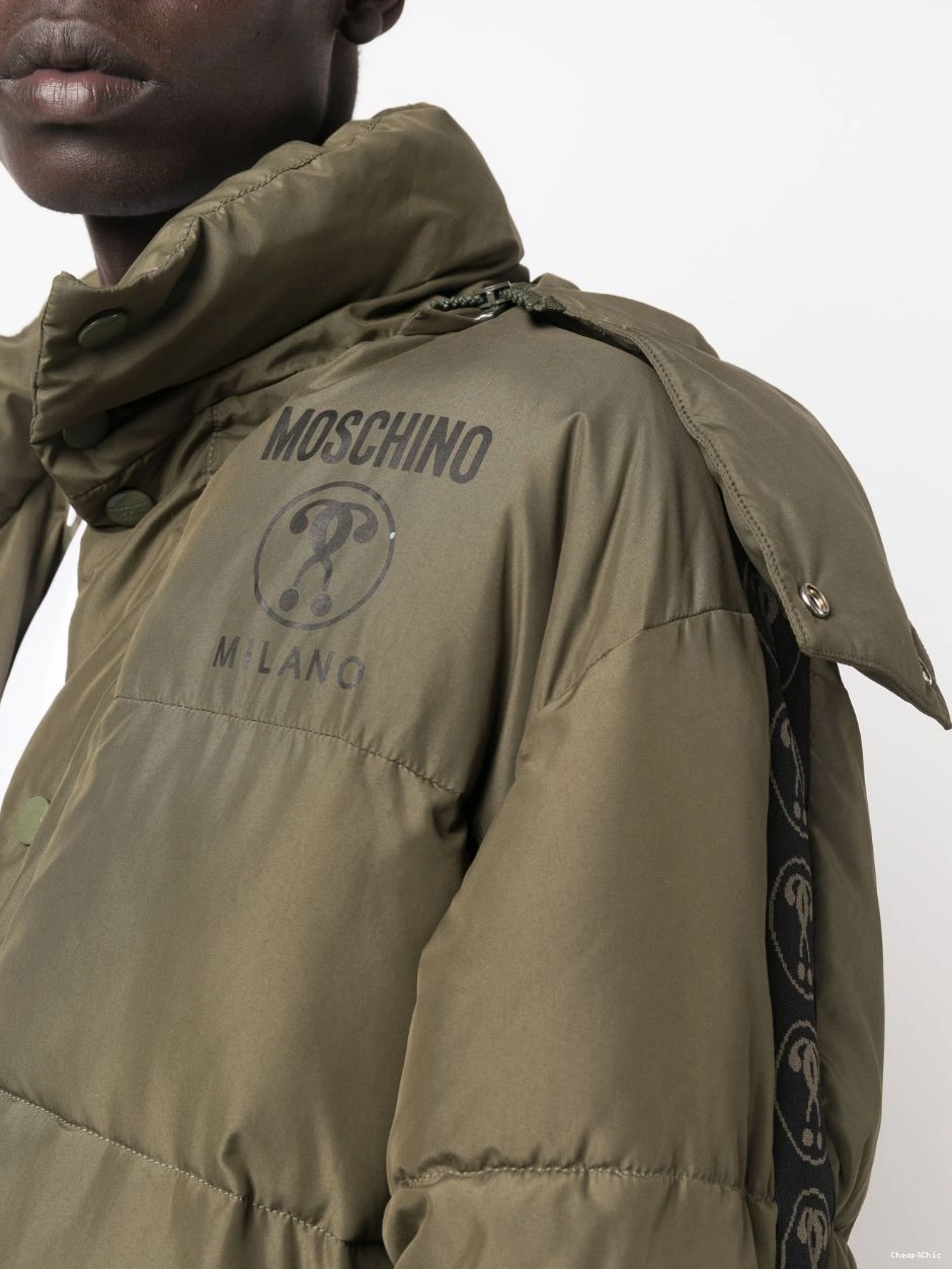 Affordable jacket Love logo-print Women Moschino padded 0405